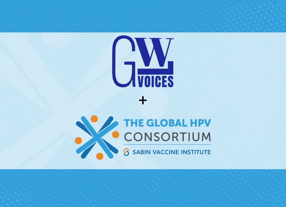 GWL Voices and HPV Global Consortium logos