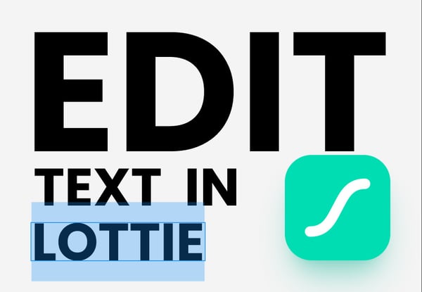 How to edit text in Lottie images