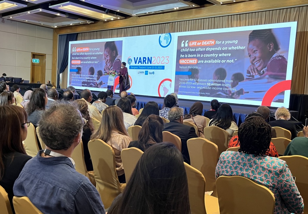 Anuradha Gupta speaking at VARN2023