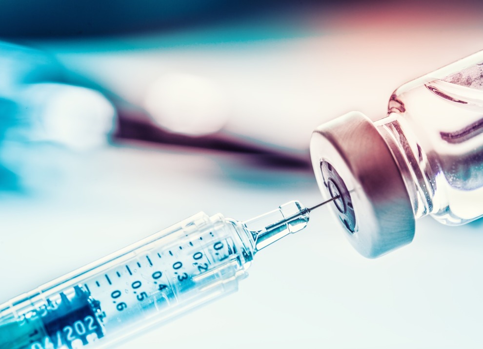 Syringe and vial