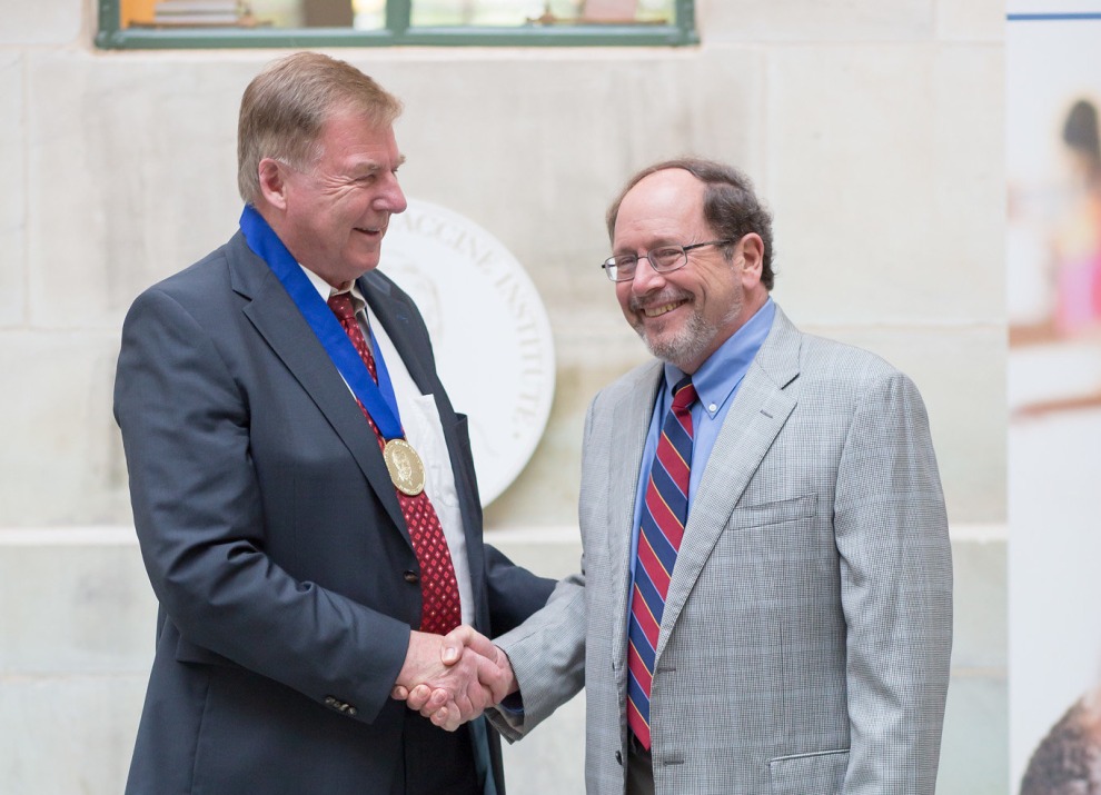 Dr. Jan Holmgren receives Sabin Gold Medal
