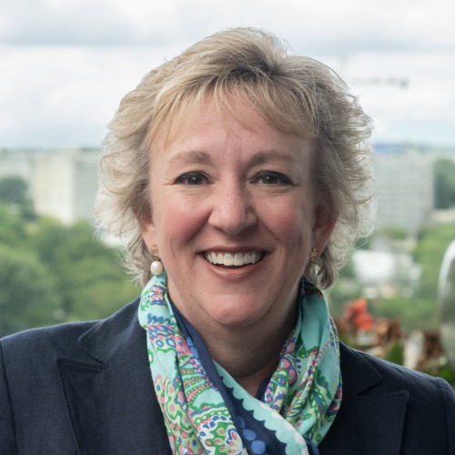Portrait of Kelly Warfield, President of Research & Development