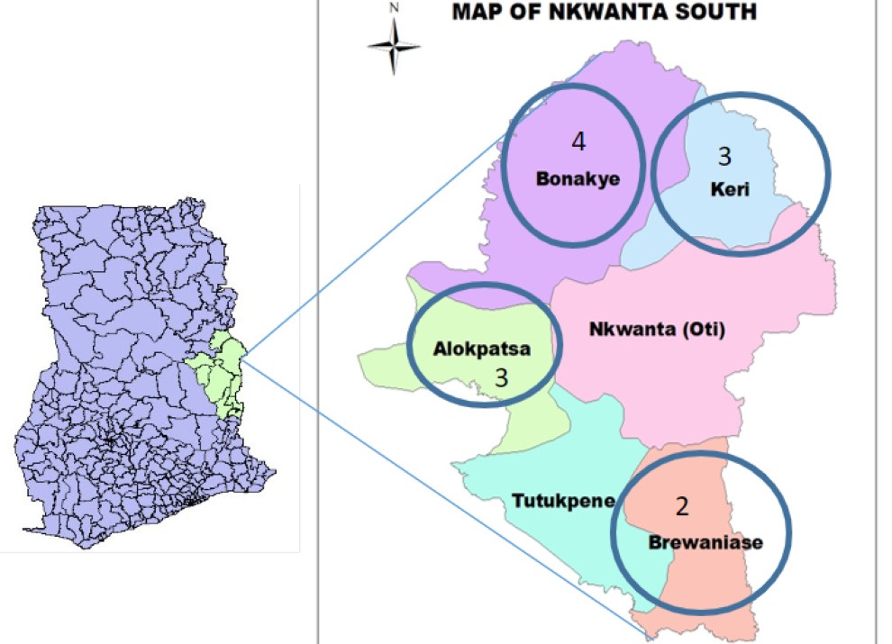 Map of Nkwanta South