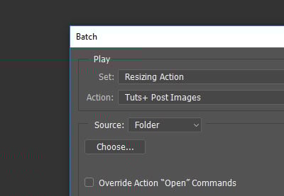 How to resize multiple images at once in Adobe Photoshop